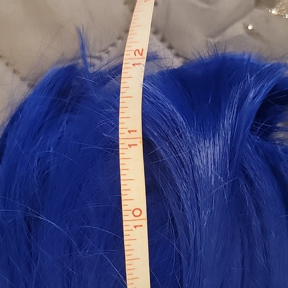 Short blue bob wig - Picture 5 of 5